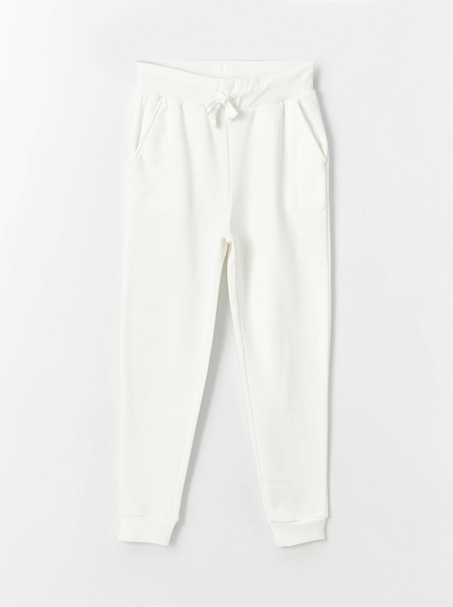 Ladies Joggers | Cream and White