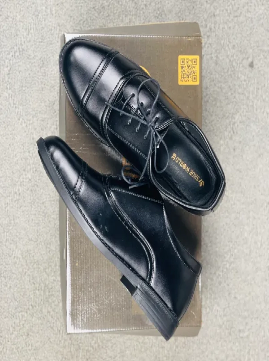 Premium Oxford Plain-Black-Formal Shoes-Men