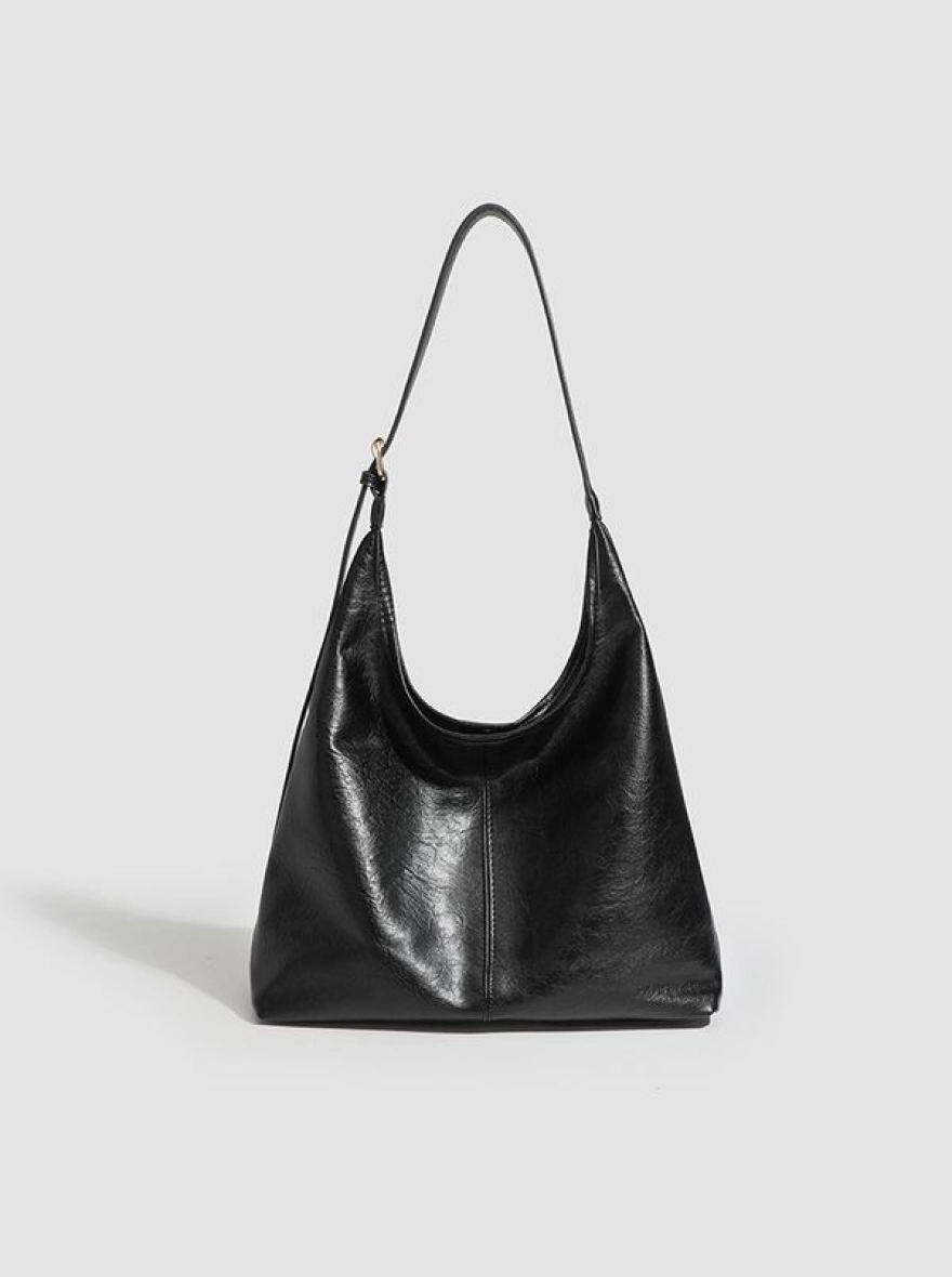 Urban Gloss Slouchy Tote – Noir & Espresso Edition