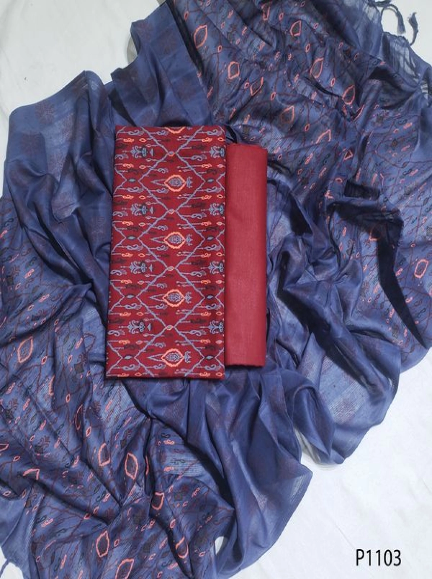 Royal Heritage Digital Print Premium Slab Cotton 3-Piece Set-P1103