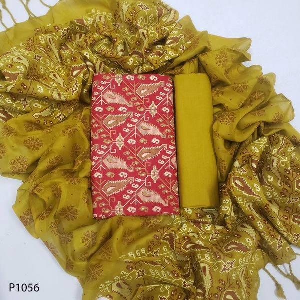 Royal Heritage Digital Print Premium Slab Cotton 3-Piece Set-P1056