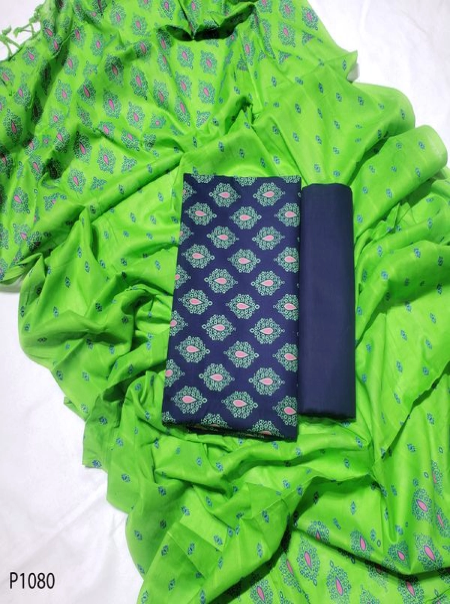 Royal Heritage Digital Print Premium Slab Cotton 3-Piece Set-P1080