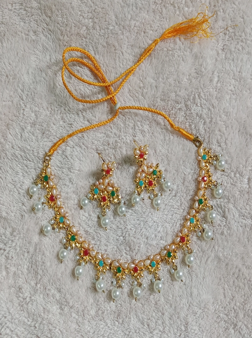 Indian Gold plating Exclusive Choker set for Women 