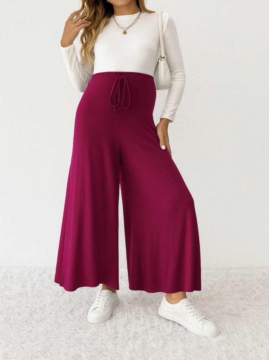 Cloud-Soft Stretch Maternity Palazzo