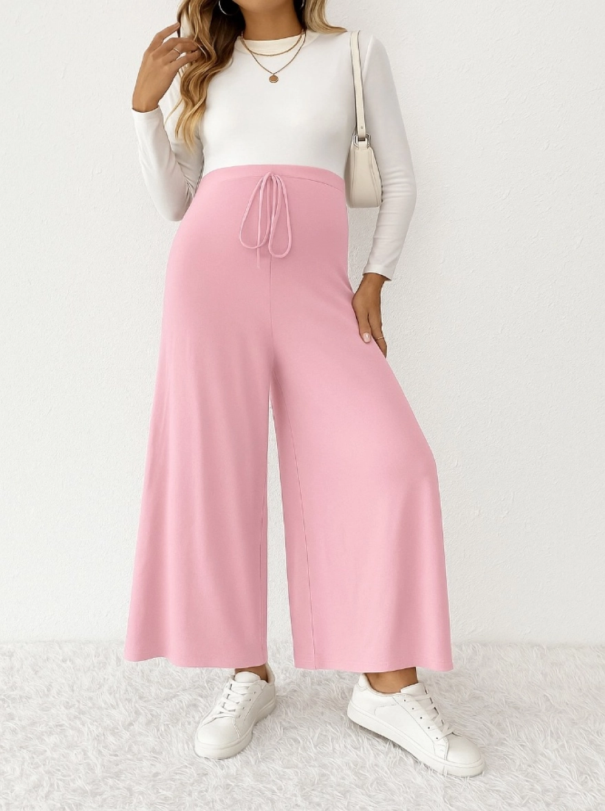 Cloud-Soft Stretch Maternity Palazzo