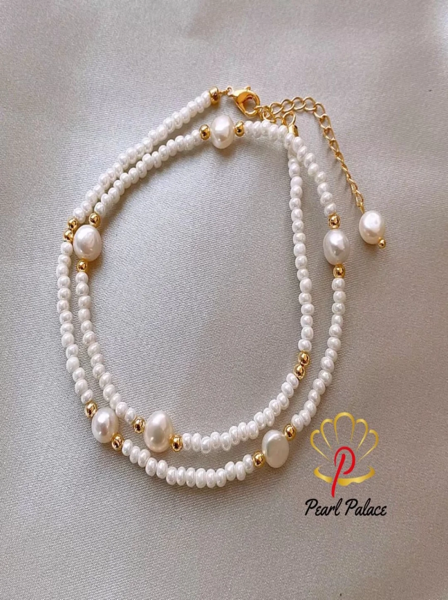 Natural Freshwater Pearl 14K Gold Filled Women's Chain Necklace – Perfect Gifts