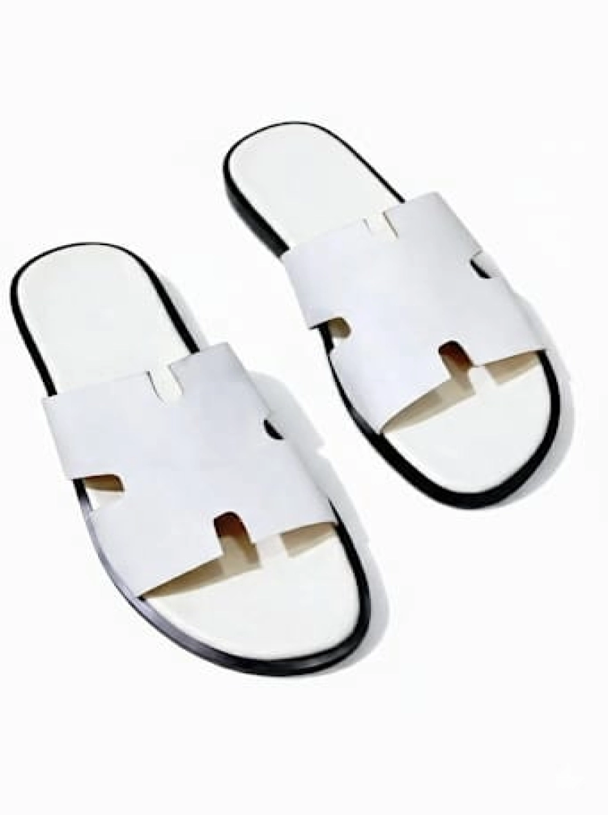 Lumiere Aristocratic Ivory White Cut-Out Sandals