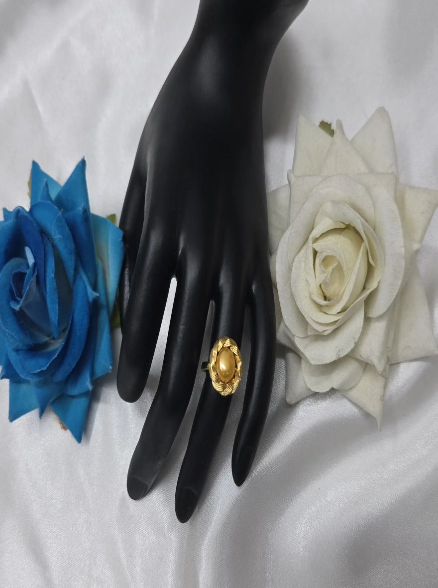 Whispering Tide Pearl Ring