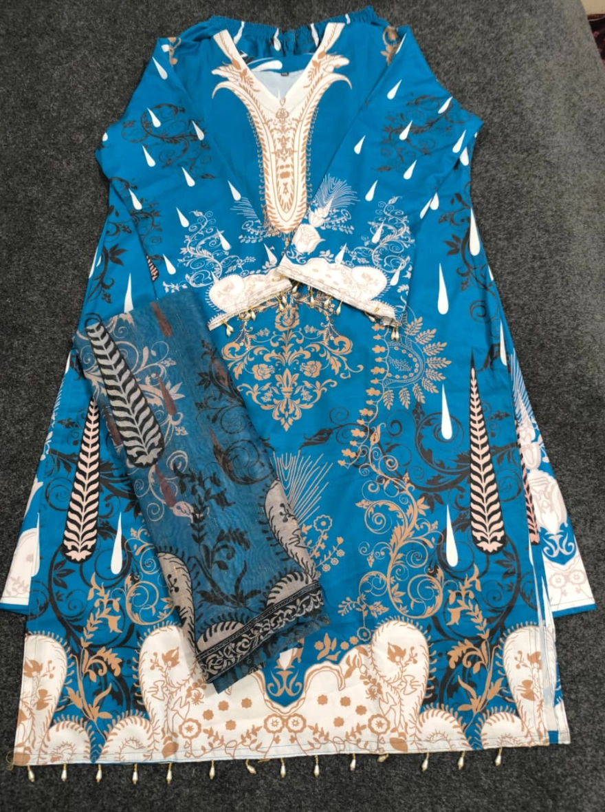 Floral Royale Digital Print Suit