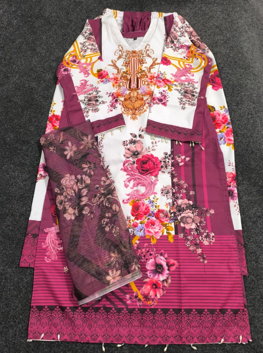 **Majestic Bloom Digital Silk Collection**