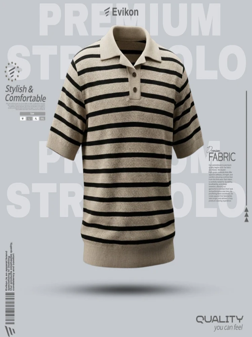 Premium Old Money Polo T-Shirt- Ash