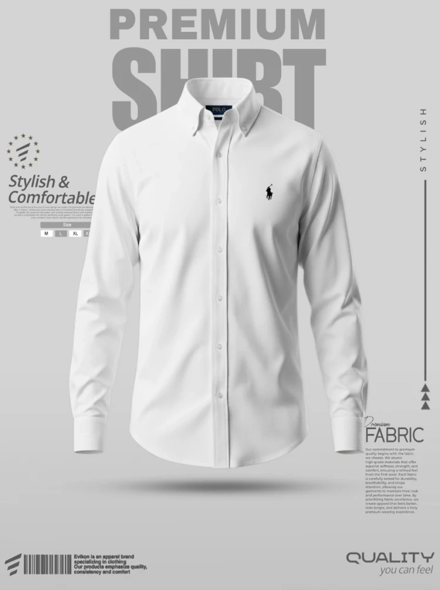 Premium Classic White Oxford Shirt – Signature Edition