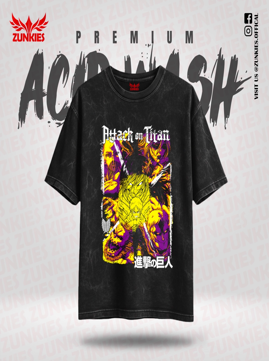 Attack on titan - Zunkies Acid Wash Premium Collection
