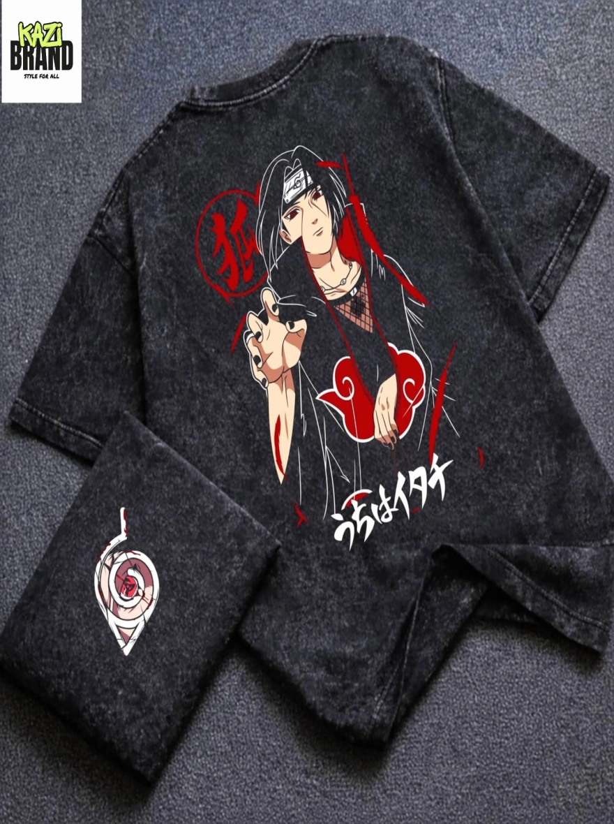 **"LUFFY GEAR 5 ONE PIECE" Acid Wash Premium Drop Shoulder T-Shirt**