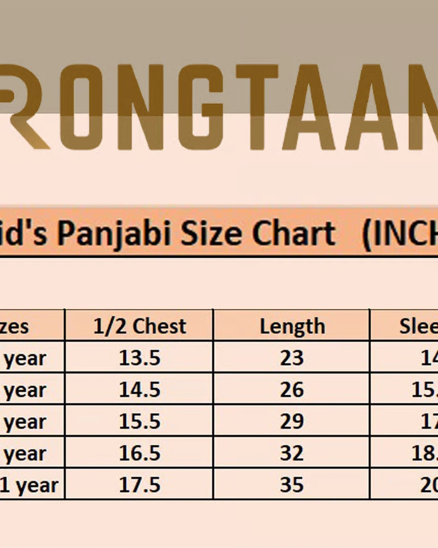 Classic Yellow Stripe with Contrast Print Design Premium Cotton Kid's Single Panjabi with Designer Snap Buttons