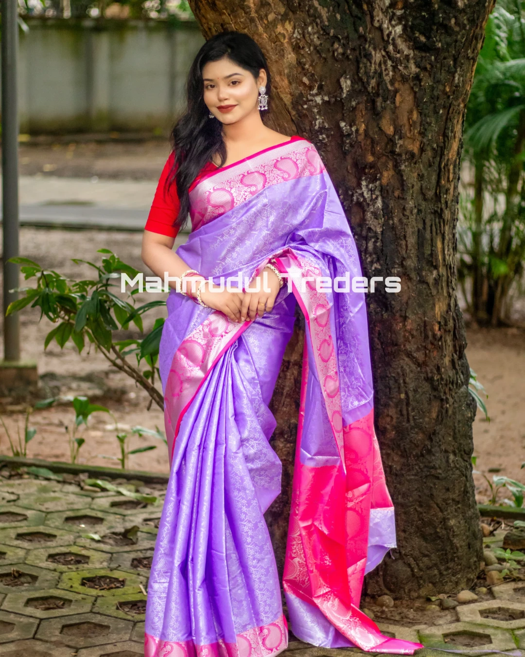 Kanji Silk Katan Saree - Heritage Threadwork Edition