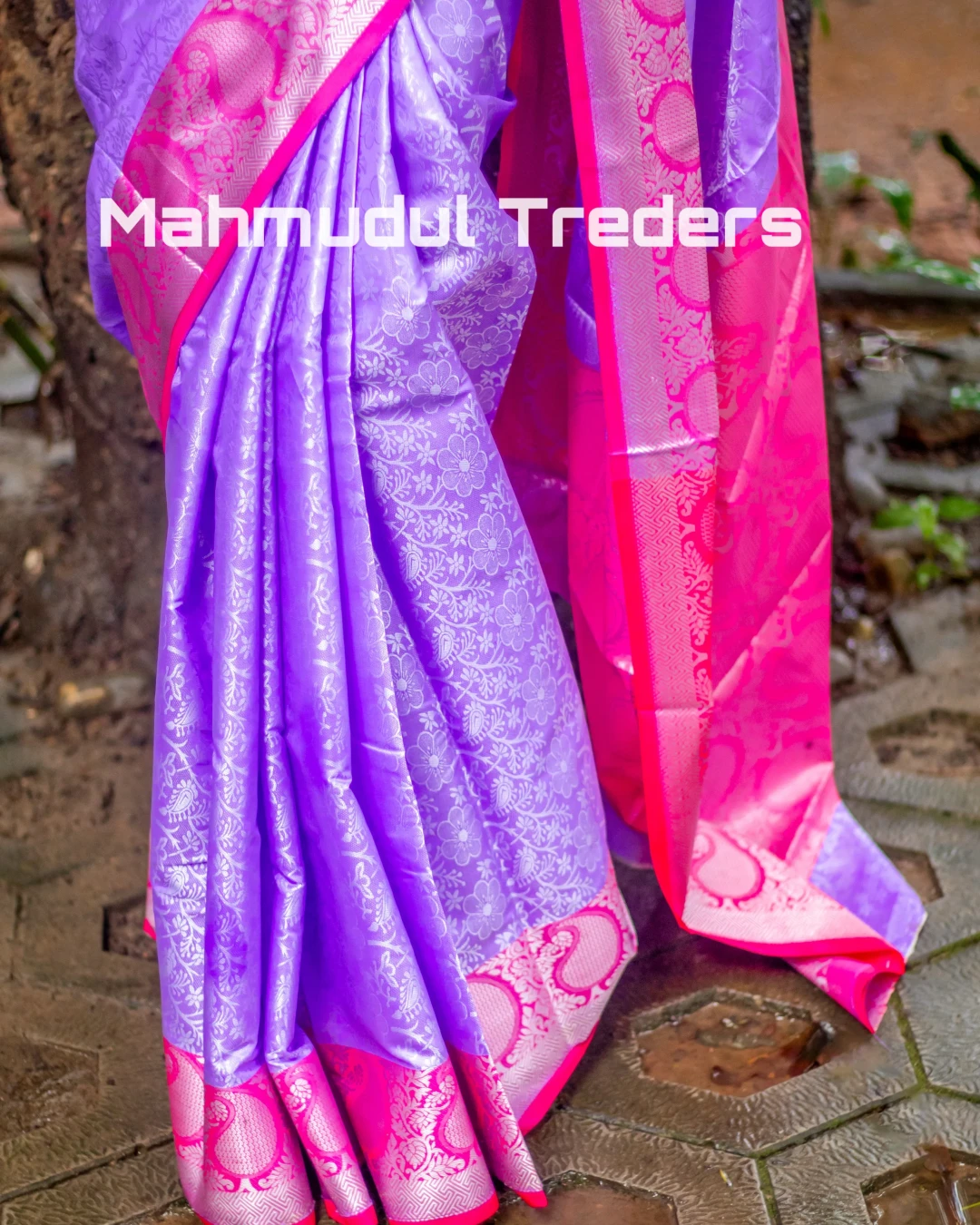 Kanji Silk Katan Saree - Heritage Threadwork Edition