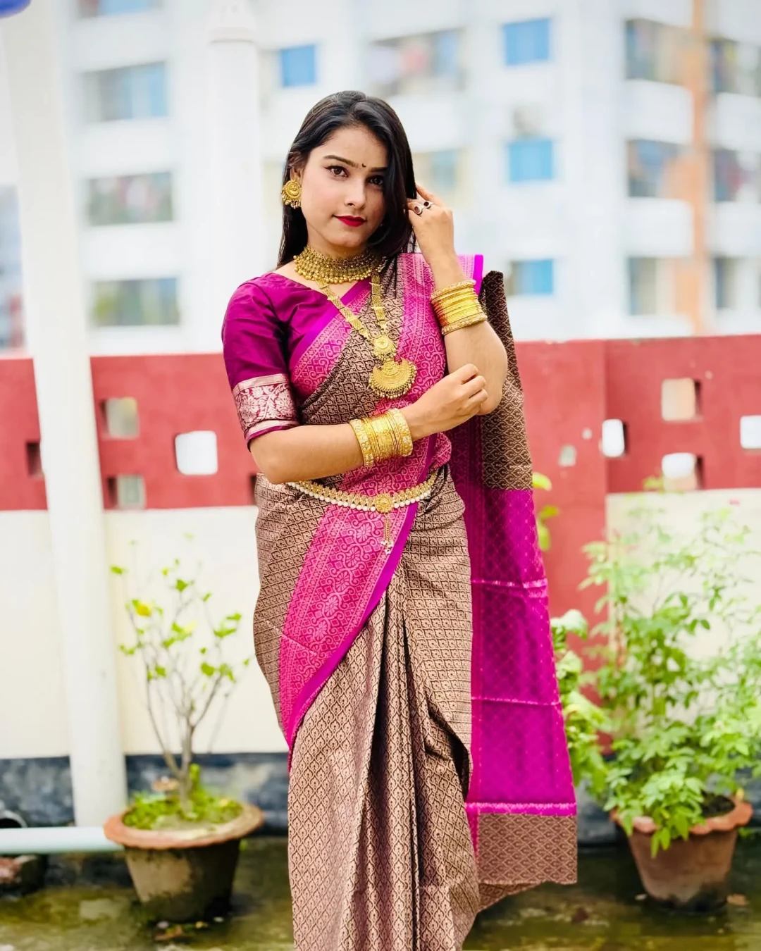 Elegant Kanji Soft Silk Katan Saree – Signature Collection