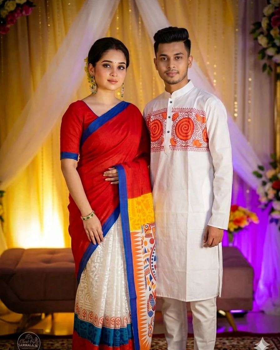 Shonali Shondha Premium Boishakhi Couple Combo