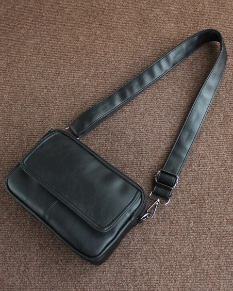 Garb “Tide” Series | Urban Ribbon Soft-Leather Small Crossbody Bag