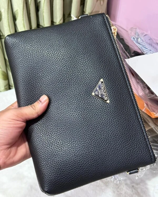 Garb Signature | High-Capacity Soft-Leather Executive Envelope Clutch