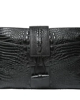 Garb Signature | Platinum Series Crocodile-Embossed Executive Business Clutch