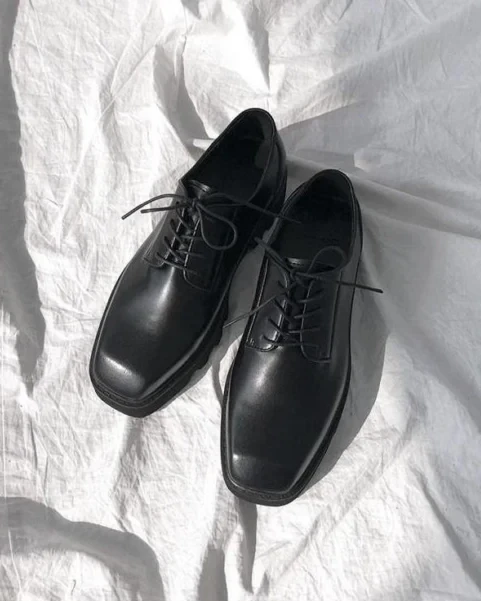 Men’s Casual Chunky Sole Leather Loafers – Modern Urban Edition