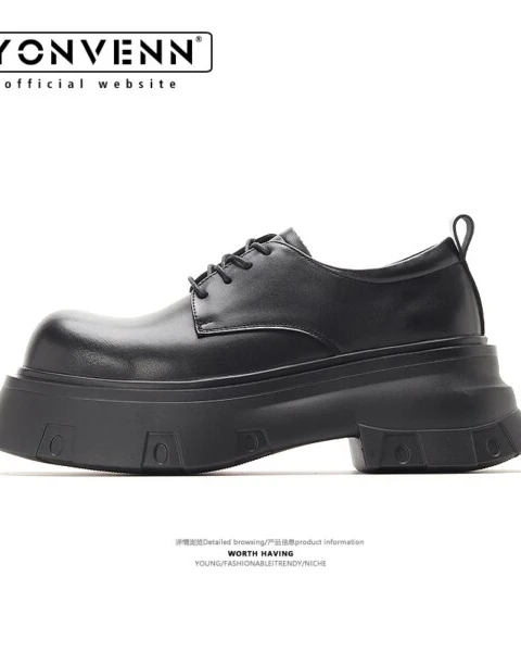 Men’s Premium 7CM Height Increasing Leather Loafers – Elite Business Edition