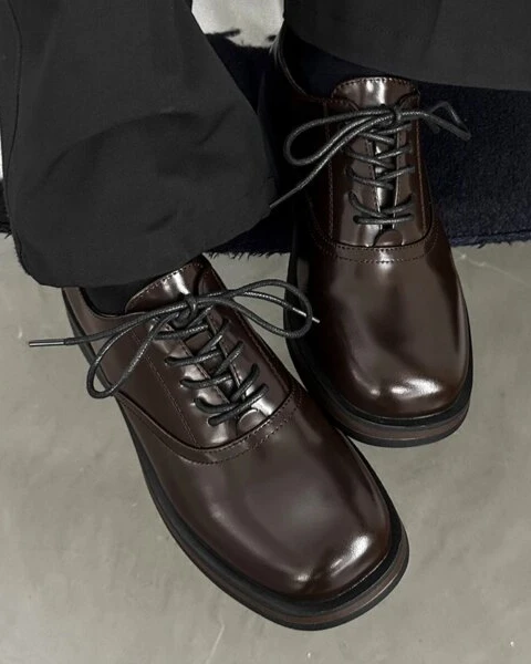 Premium Men’s British Style Leather Shoes – Elite Wedding & Party Collection