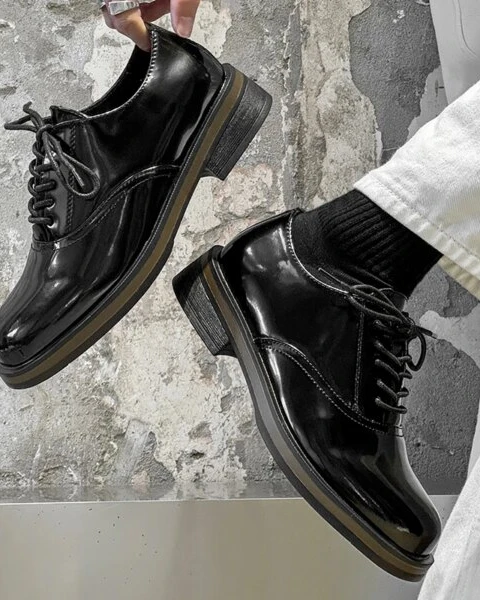 Premium Men’s British Style Leather Shoes – Elite Wedding & Party Collection