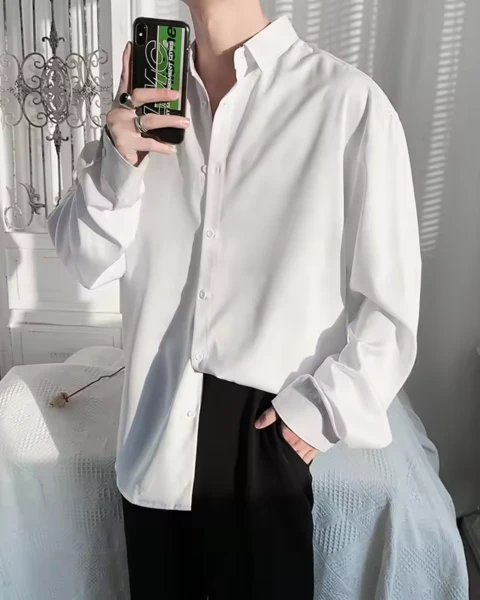 Premium Versatile Pure Color Casual Shirt