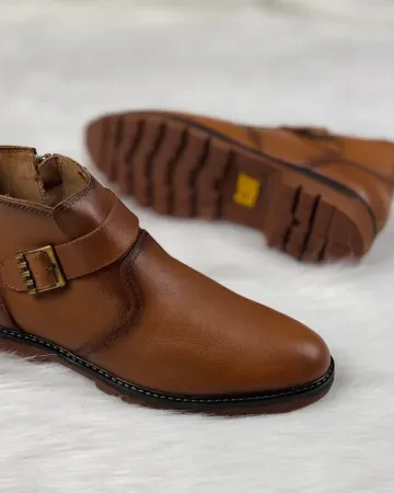 Cat_Boot_Original Leather_Chocolate_Chain_Men