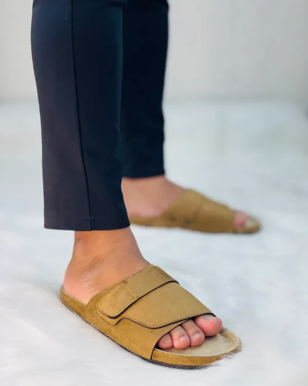 CloudSoft Velcro Slide – Golden