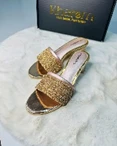 Golden Glitz Memory Mules