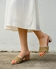 Golden Glitz Memory Mules
