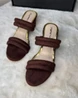 Twilight Sparkle Multi-Strap Mules-Brown