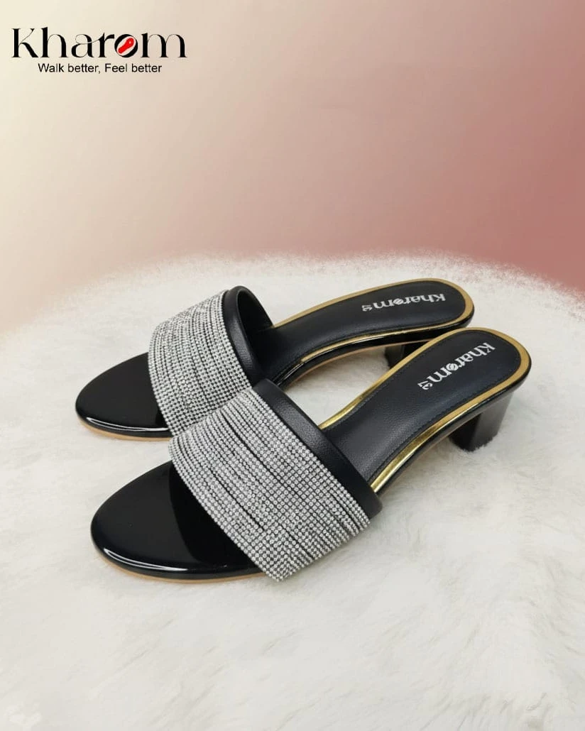 Starry Night Shimmer Mules