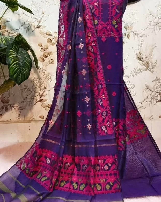 Royal Orchid Tangail Tencel Jamdani