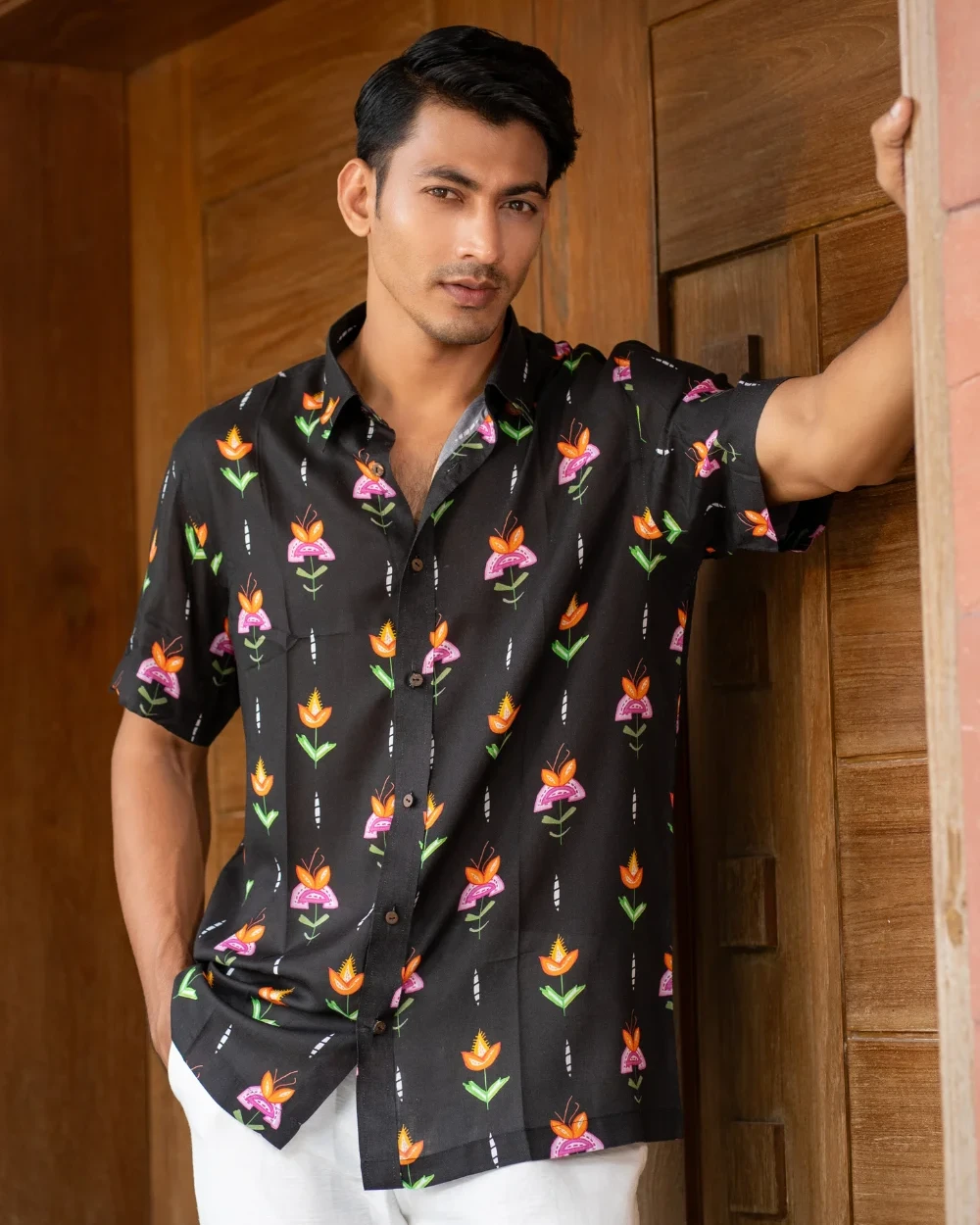 Night Garden Gloom Casual Shirt