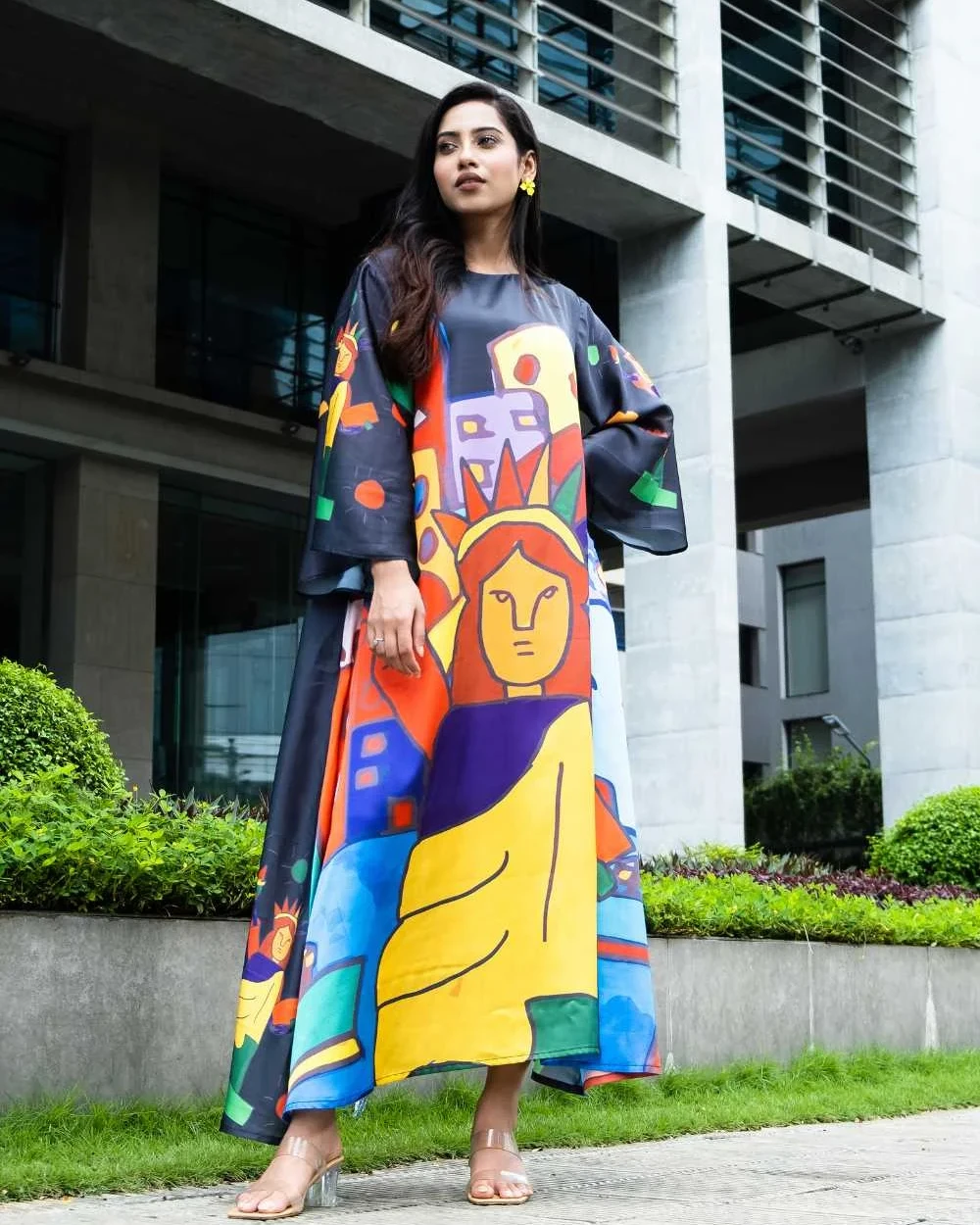 Staue of Liberty Long Dress