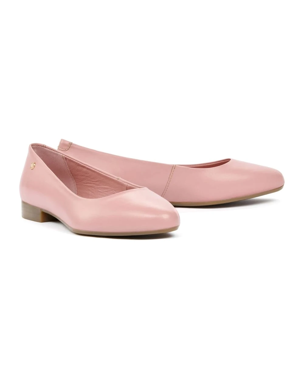 Rose Aura Leather Ballet Pumps