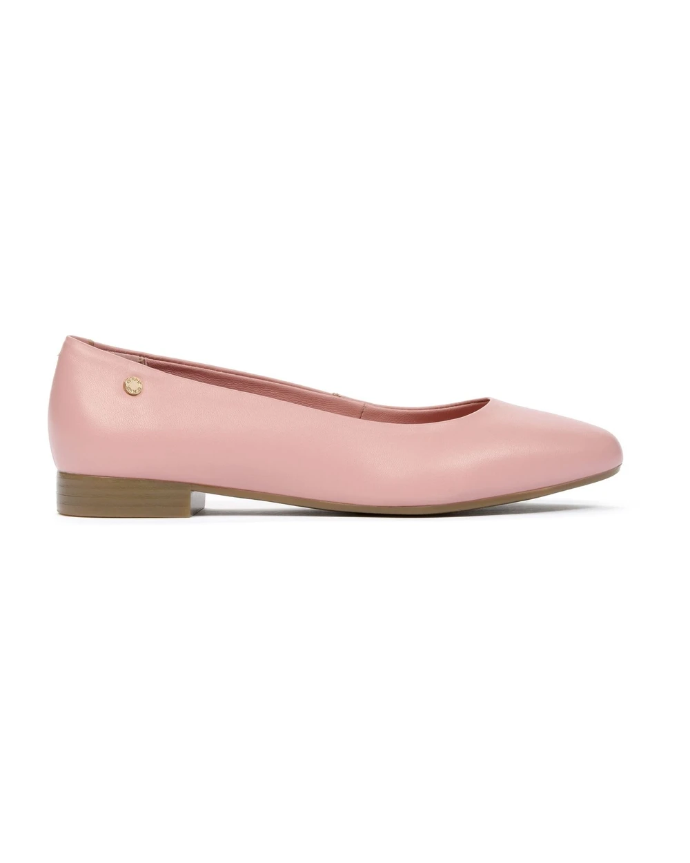 Rose Aura Leather Ballet Pumps