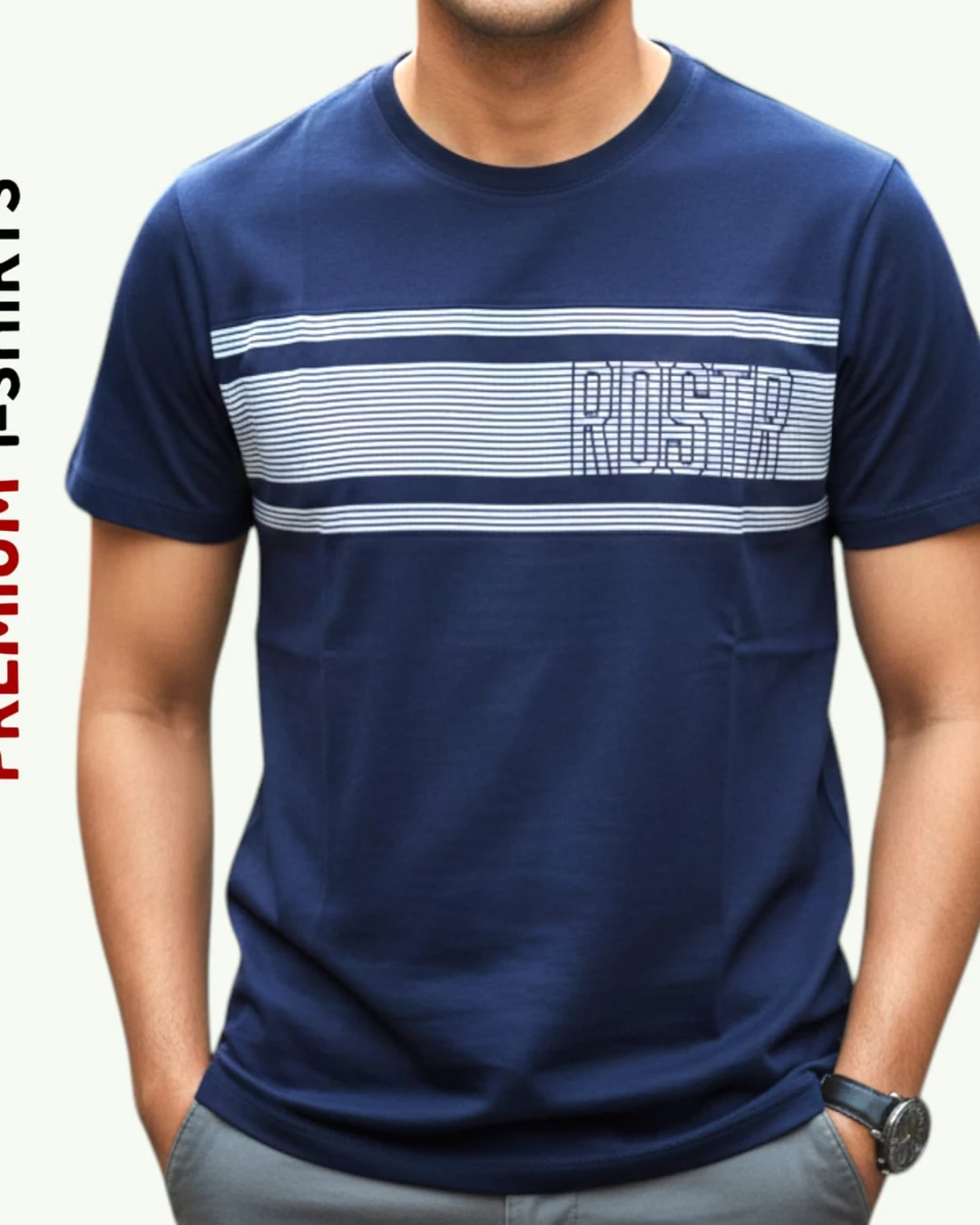 Bright Side Navy Minimalist Graphic Tee